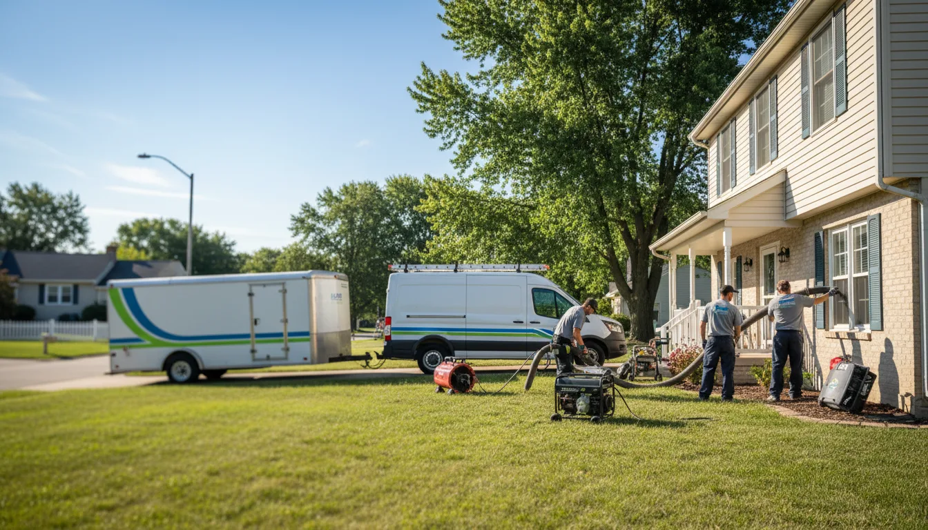 Flooded Basement Restoration And Cleanup With Repair in Shelby, MI near me